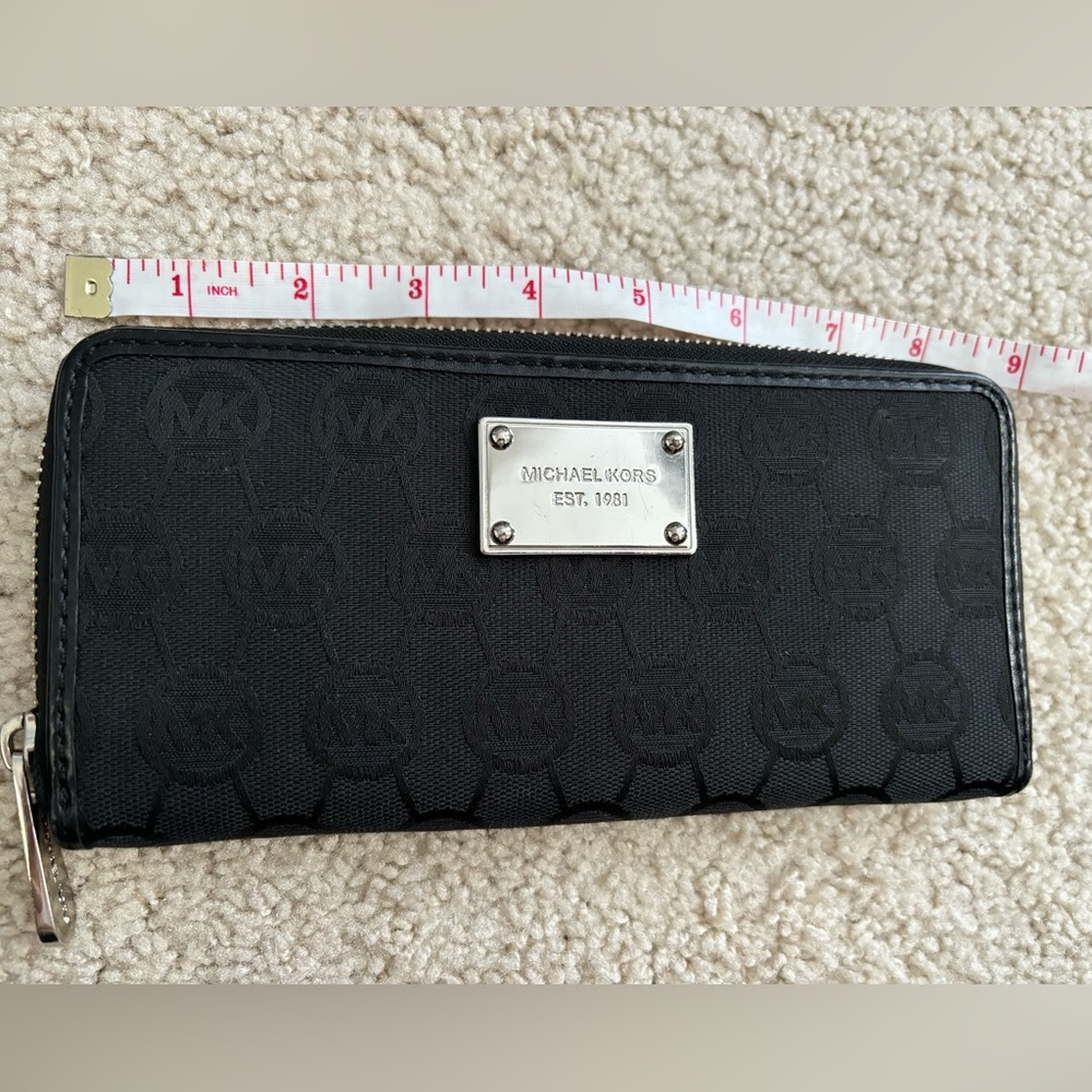 Michael Kors Black Embossed Wallet